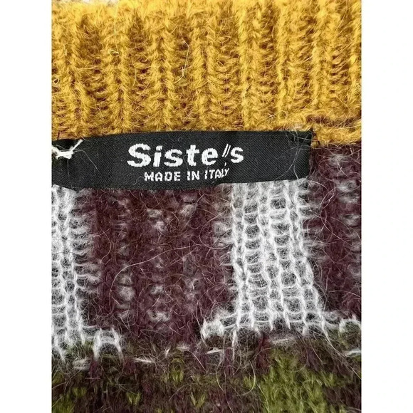 Siste's Made in Italy Gorgeous Mixed Fabric Design Mustard Yellow/Green XSMALL - Picture 5 of 10